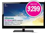 Hisense 32" (81cm) LED TV (LEDN32K16)