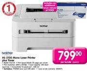 Brother HL-2130 Mono Laser Printer Plus Toner-HL2130