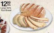 Large 50% Rye Bread-800gm