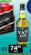 Vat 69  Whisky-750ml