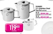 Sunnex Stainless Steel Tea Pot-1L Each