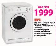 Defy White Front Load Tumble Dryer-5kg(DTD252)