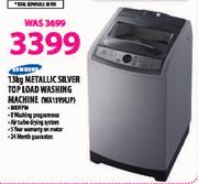 Samsung Metallic Silver Top Load Washing Machine-13kg(WA13V9LIP)