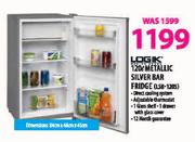 Logik Metallic Silver Bar Fridge-120Ltr(LSB-120S)