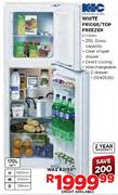 KIC 170Ltr White Fridge/Top Freezer(KT518WH)