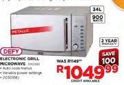 Defy Electronic Grill Microwave(DMO343)