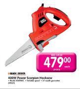 Black & Decker 400W Power Scorpion Hacksaw (KS890EC)-Each