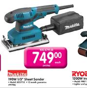 Makita 190W 1/3" Sheet Sander (BO3710)-Each