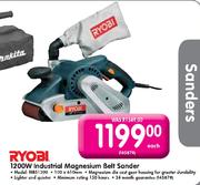 Ryobi 1200W Industrial Magnesium Belt Sander (MBS1200)-Each