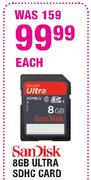 Sandisk 8GB Ultra SDHC Card