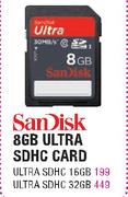 Sandisk 32GB Ultra SDHC Card