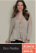 Boo Radley Linen Knit Wrap Top