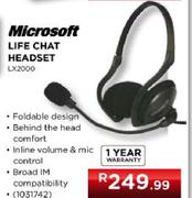 Microsoft Life Chat Headset (LX2000)
