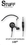 Stuff Sports Clip Earbuds