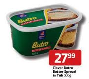 Clover Butro Butter Spread In Tub-500g