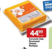 Dairybelle Club Processed Cheese Portions Per kg
