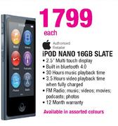 iPod Nano 16GB Slate-Each