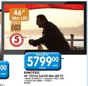 Sinotec 46"(117cm) Full HD Slim LED TV(STL-46KC51F)