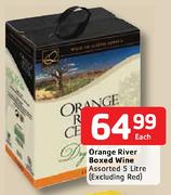 Orange River Boxed Wine Assorted-5ltr Each