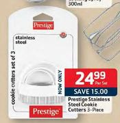 Prestige Stainless Steel Cookie Cutters-3-Piece Per Set