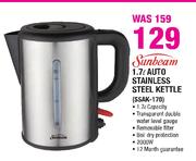 Sunbeam 1.7Ltr Auto Stainless Steel Kettle(SSAK-170)