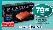 Cape Point 2 Prime Cut Salmon Steaks-400g