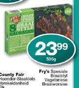 Fry's Spesiale Braaistyl Vegetariese Braaiworsies-500g