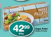Cape Point Hake Fillets-800g