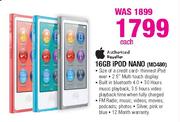 16GB Ipod Nano-MD480 Each