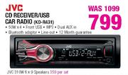 JVC CD Receiver/USB Car Radio-KD-R431