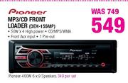 Pioneer MP3/CD Front Loader-DEH-155MP