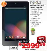 Google Nexus 7 Wi-Fi Tablet.