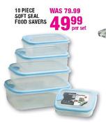 10 Piece Soft Seal Food Savers-Per Set