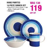 Hand Painted 16 Piece Dinner Set