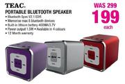 Teac Portable Bluetooth Speaker-Each