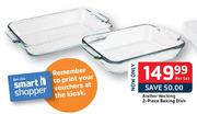 Anchor Hocking Baking Dish-2 Piece Per Set