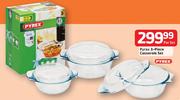 Pyrex Casserole Set-3 Piece Per Set