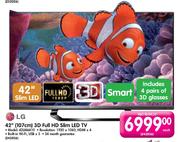 LG 42"(107cm) 3D Full HD Slim LED TV(42LM6410)