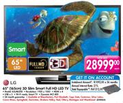 LG 65"(165cm) 3D Slim Smart Full HD LED TV(65LM6200)