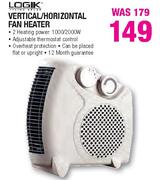 Logik Vertical/Horizontal Fan Heater-Each