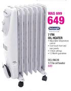Delonghi 7 Fin Oil Heater-Each