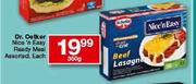 Dr. Oetker Nice 'n Easy Ready Meal Assorted-350g Each