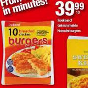 Iceland Breaded Chicken Burgers-10's