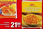 Iceland Frozen Sweetcorn Kernels-900g Each