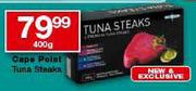 Cape Point Tuna Steaks-400g Each