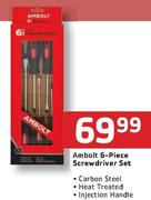Ambolt 6 Piece Screwdriver Set-Each