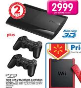 PS3 12GB With 2 Dualshock Controllers