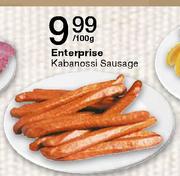 Enterprise Kabanossi Sausage Per 100g