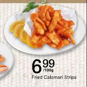 Fried Calamari Strips Per 100g