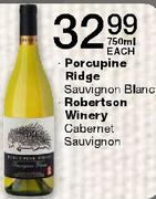 Porcupine Ridge sauvignon Blanc/Robertson Winery Cabernet Sauvignon-750ml Each